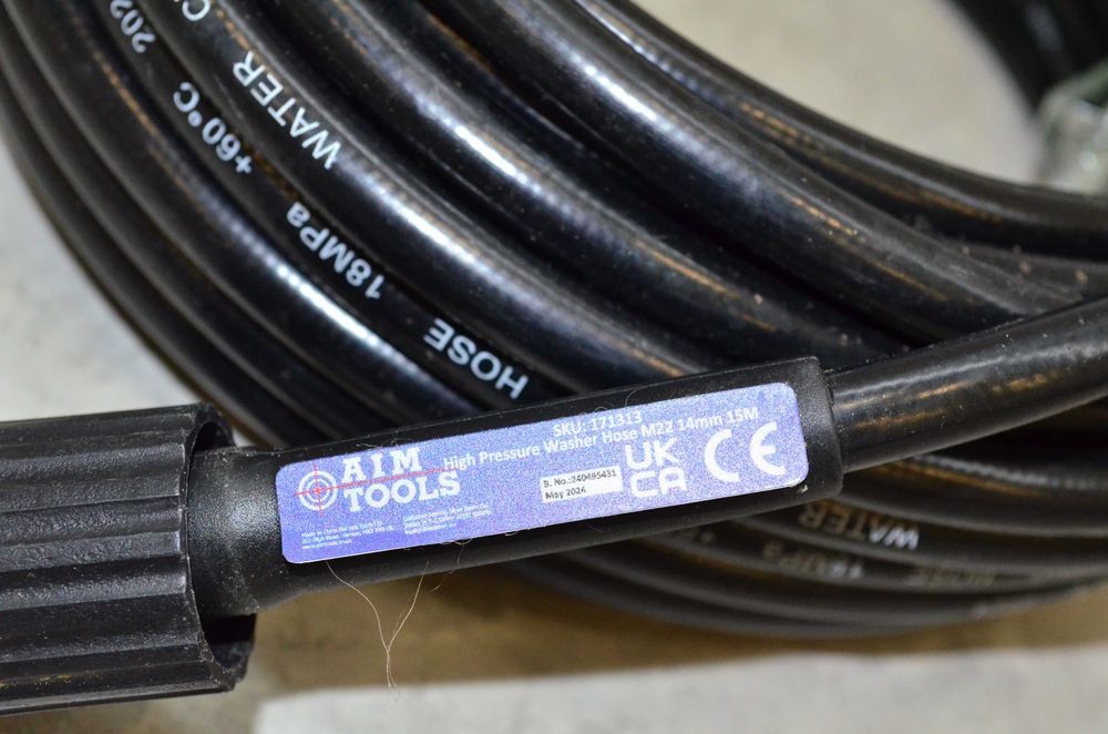 Wąż ciśnieniowy do myjki 15mb 180bar M22-14mm