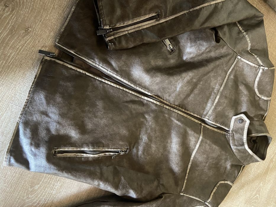 Куртка весна осень косуха мужская С-М курточка