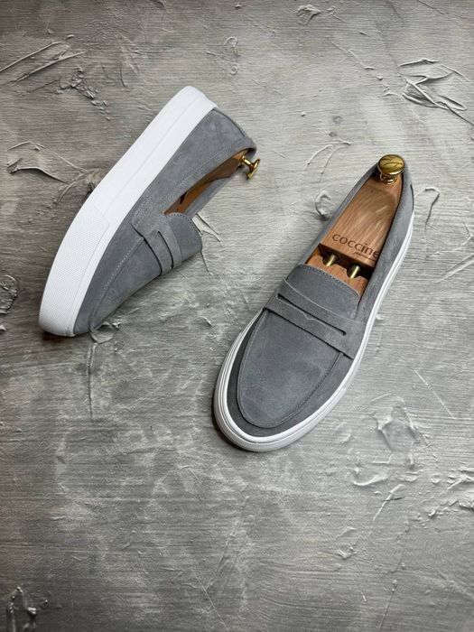 Мужские лоферы мокасины 40-45 замша