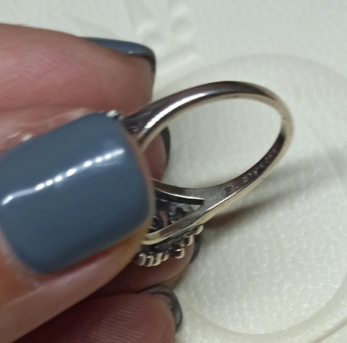 Anel de Prata Estilo Pandora C/ Cristais -Novo- 24h