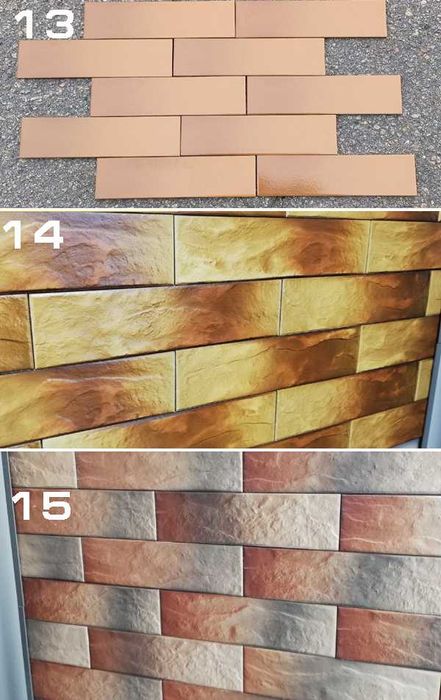 Клінкер та керамограніт (піч, груба, фасад) під цеглу і камінь клинкер