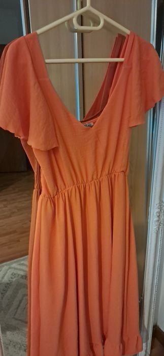 Vestido novo laranja xl