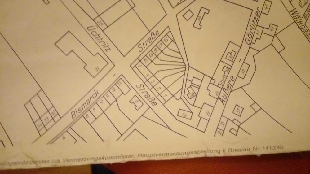 Lubań plan mapa 1940