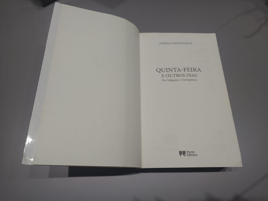 Quinta-Feira e Outros Dias – Aníbal Cavaco Silva