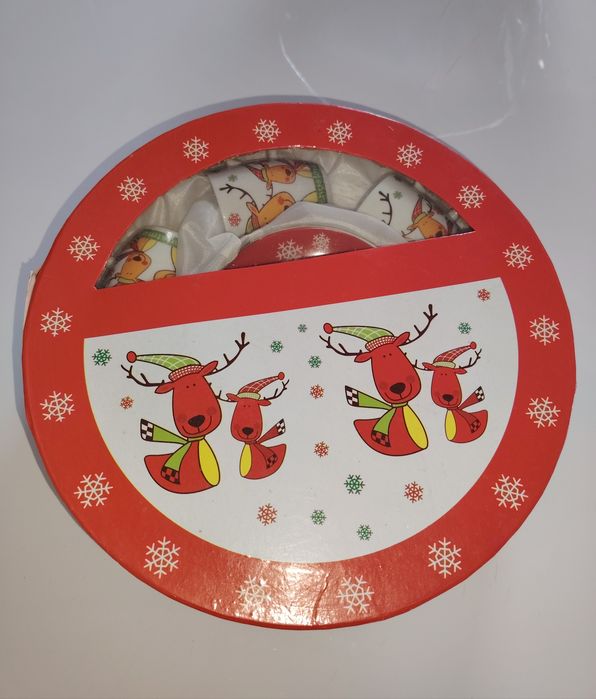 Jogo Chávenas cafe tema Natal