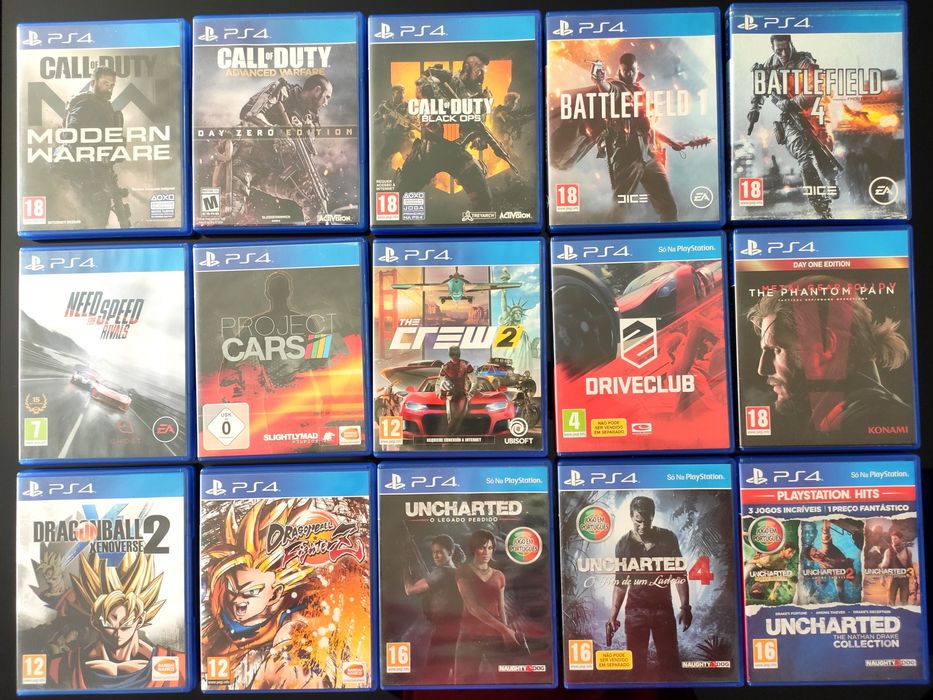 PS4 1TB Jet Black [Renovada] + 43 Jogos