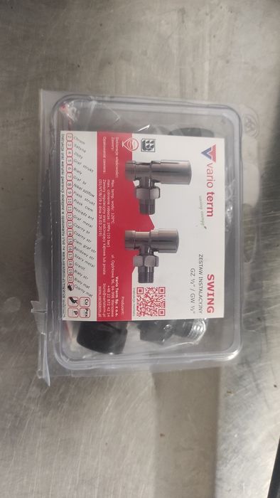 Grzejnik 120x55 zawory nowy czarny łazienka loft