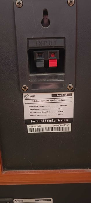 Amplituner Yamaha RX-V359 + głośniki Prism