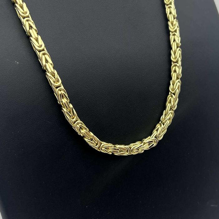 Nienoszony Złoty Łańcuch Królewski P585 40.02G 60CM