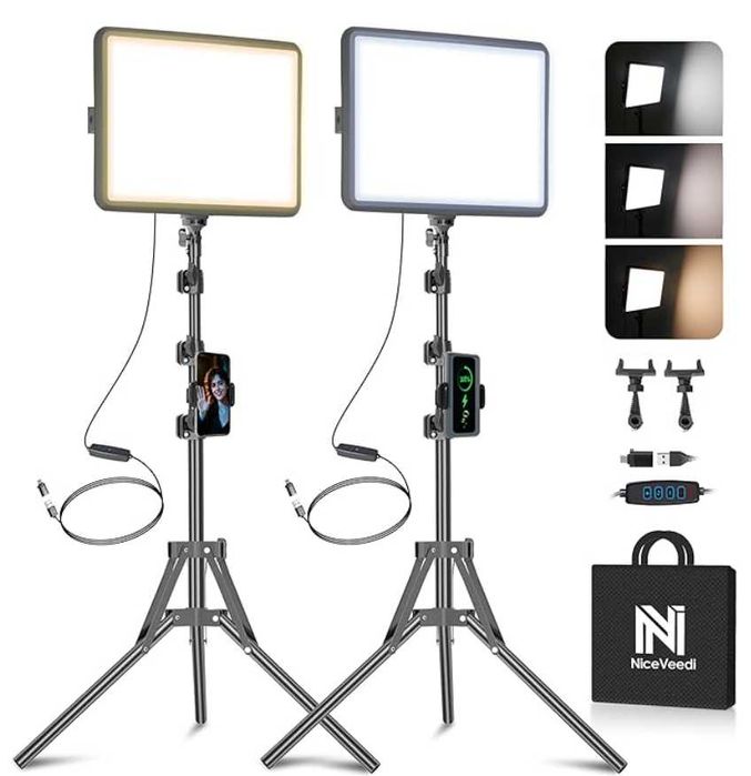 NiceVeedi Video Light Kit- dla youtuberów, tiktokerów