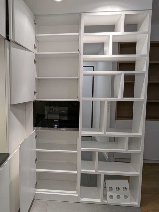 Kuchnia na wymiar MDF biały + AGD + granitowy blat