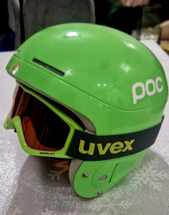 Kask POC Skull X r. L + gogle Uvex