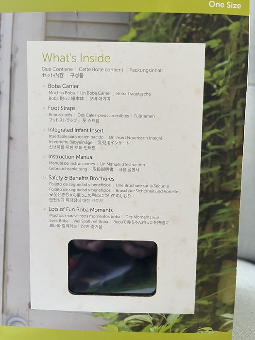 Mochila porta bebés ergonómica BOBA