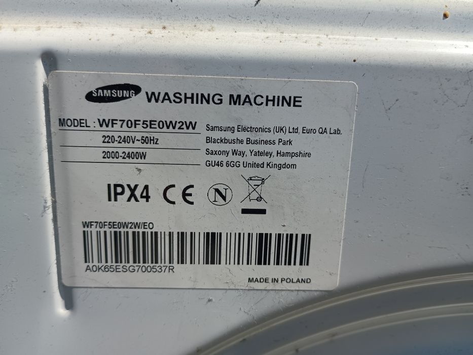 Szufladka proszka dozownik detergentów pralki Samsung Eco bubble 7 kg