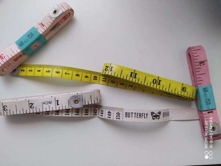 Fita métrica modista/costureira anos 80