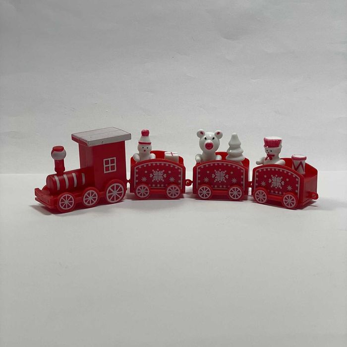 Świąteczny Pociąg Polarny Ozdoba Wigilijna CZERWONY