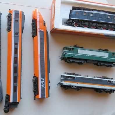 Comboios analógicos escala HO:locomotivas Lima,Roco, Jouef;ler anuncio