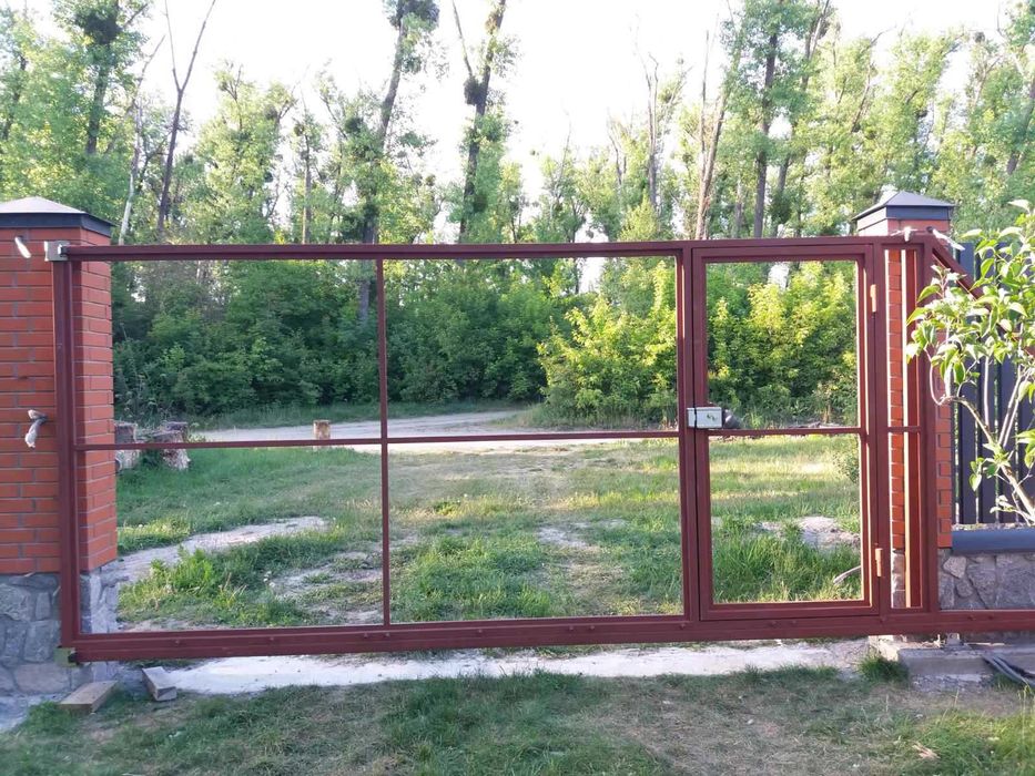 Готовий каркас відкатних воріт з Т профілю, Відкатні/Откатные ворота