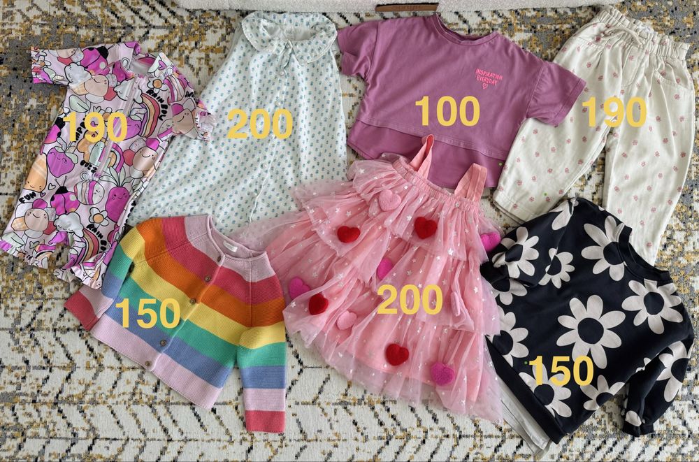 Дитячі речі Zara, H&M, M&S, Next, дівчинка 92-98, 2-3 роки
