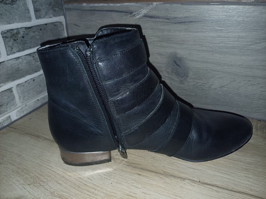 Botki skórzane 36