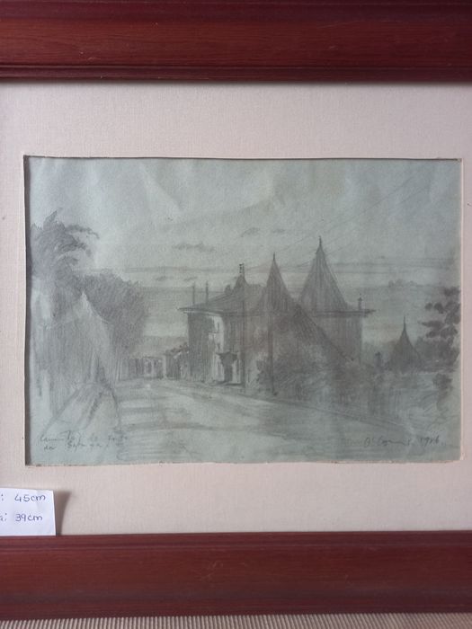 Quadro pintura a carvão original pintor O CONNER