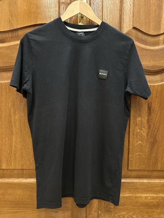 Czarny t-shirt, koszulka z krotkim rękawem BOSS