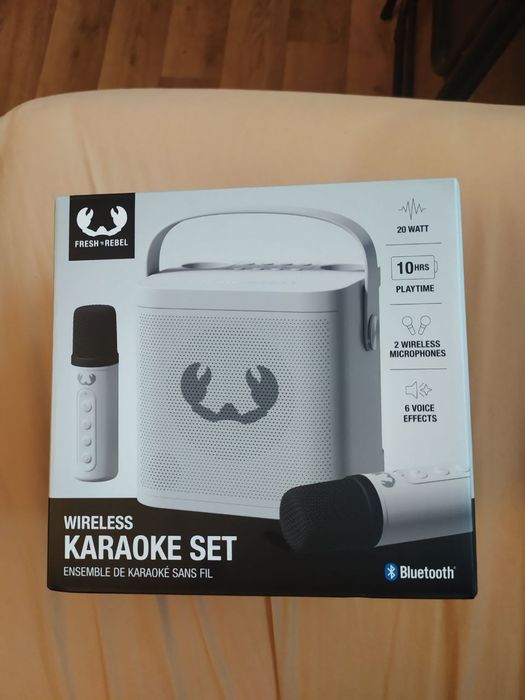 Караоке система Fresh 'n Rebel Bluetooth 5.4 з 2 мікрофонами, нова