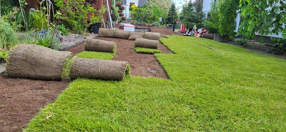 Przygotowanie trawnik Koszenie glebogryzarka separacyjna rekultywacja