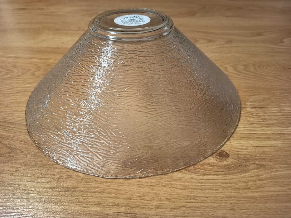 Szklana saleterka misa 28 cm / przeźroczysty