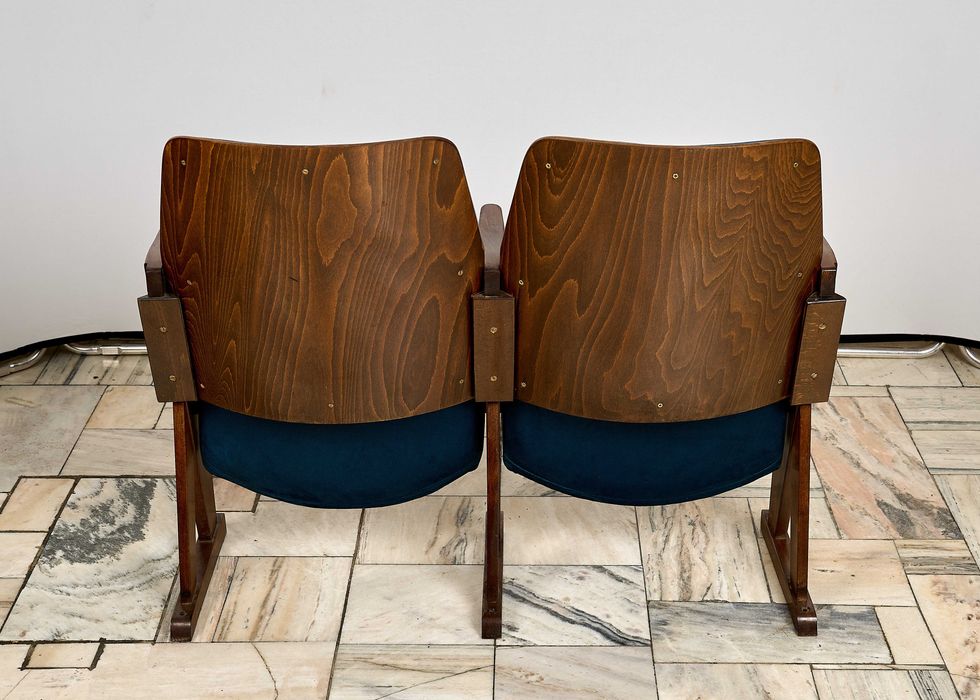 Fotele kinowe Vintage Czechosłowacja lata 70