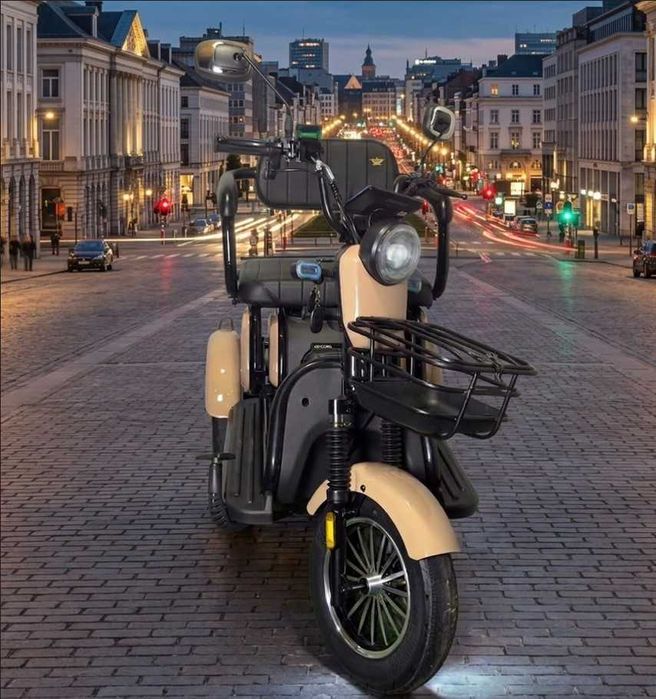 Тяговий трицикл Oscar Trio2 1200W (2026) Електроскутер 3 колеса 300кг