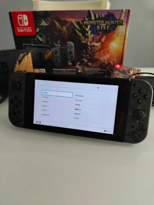 Nintendo switch (Monster hunter edition) com jogo incluído
