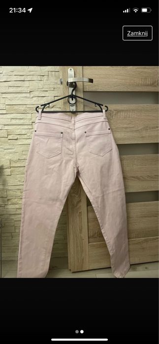 Spodnie pudrowy róż xl/xxl