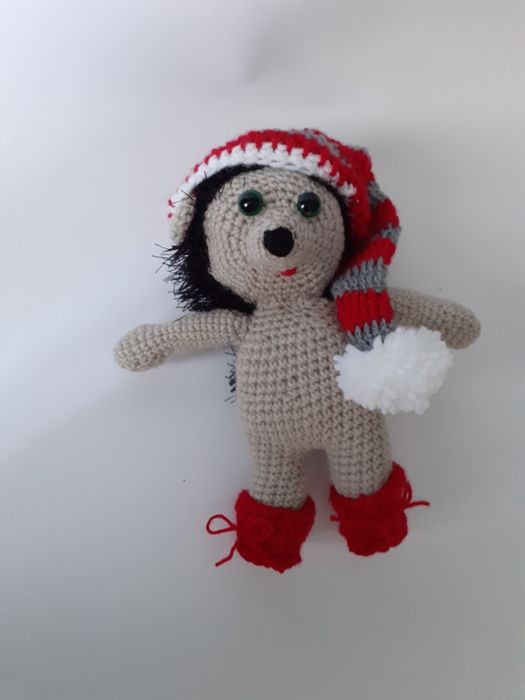 Pluszak jeżyk na szydełku hand made prezent Dzień Dziecka