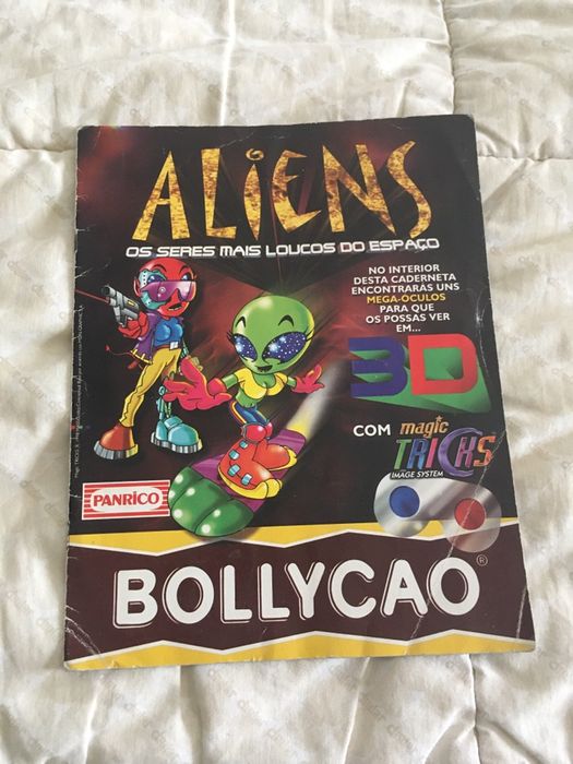 Caderneta Completa da colecçao “Aliens” da Bollycao