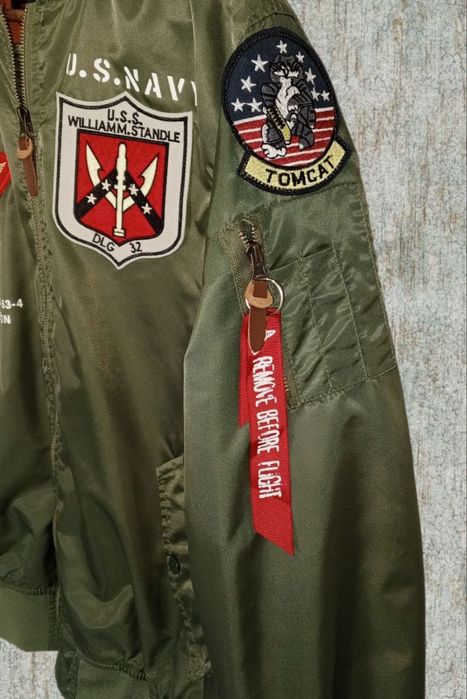 Чоловіча куртка-бомбер  Top Gun MA-1 (U.S. Navy) Dafeili XL