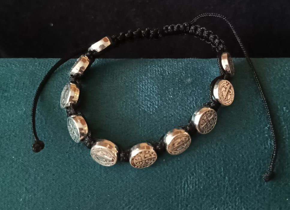 Bransoletka dziesiątek różańca Benedykta  nowy unikes boho