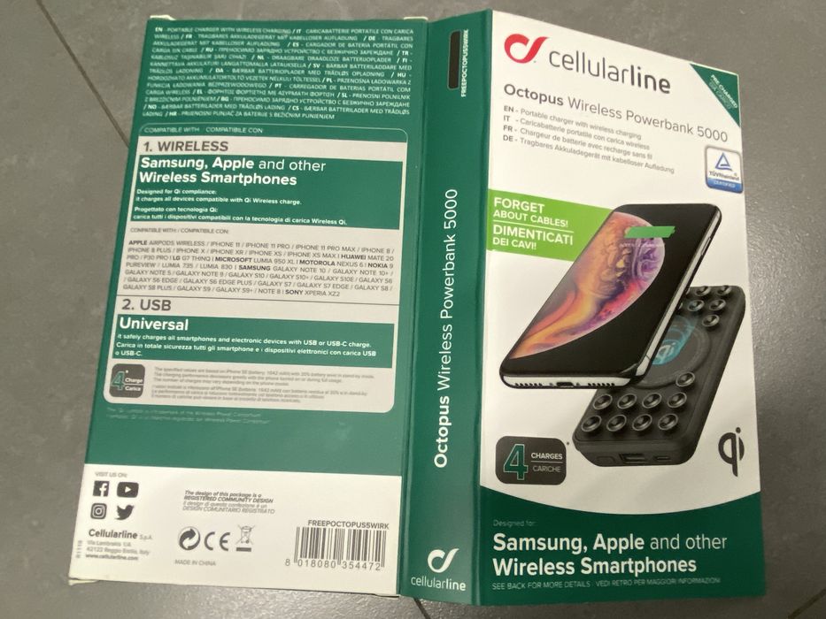 Powerbank Cellularline MagSafe 5000mAh Wireless NOVO