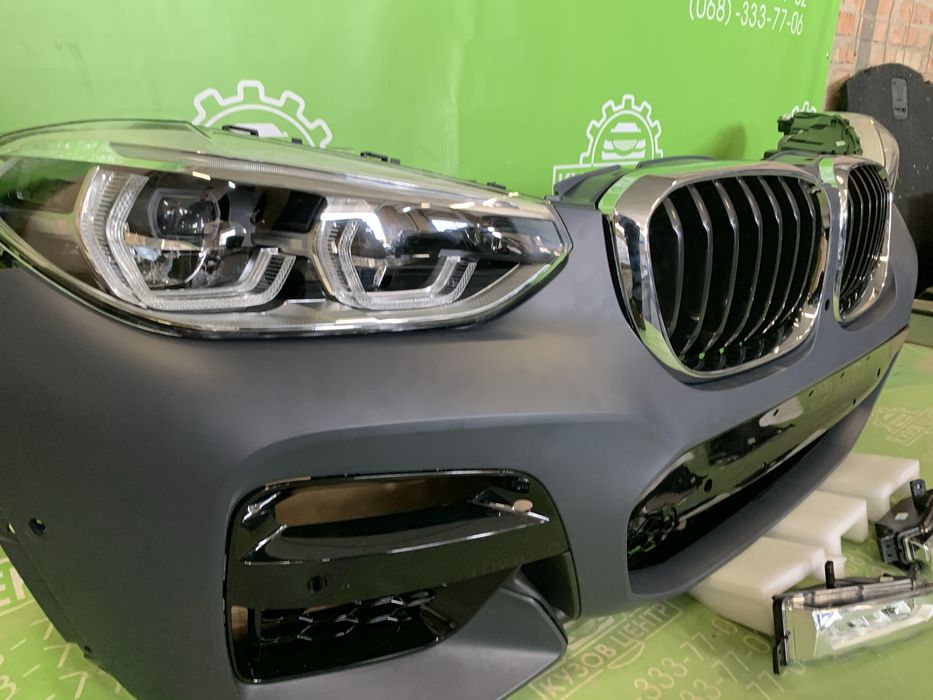 Бампер передній bmw x3 g01 2018-2021 дорестайл m pack комплектний