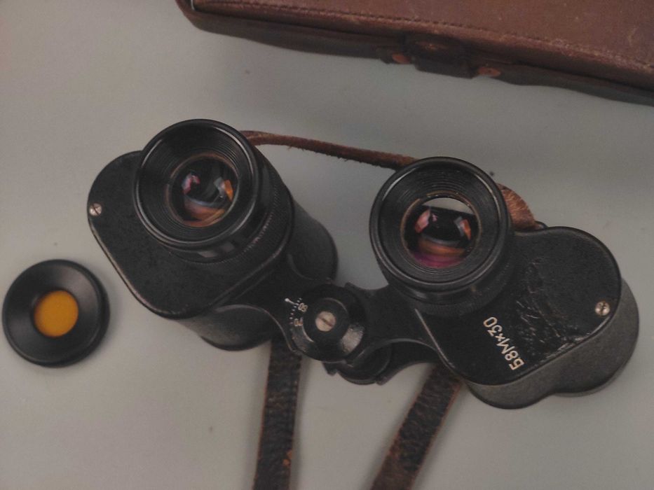 Бинокль Б 8х30 М Армейский (КОМЗ) 1980х (Списание) (Сетка) СССР