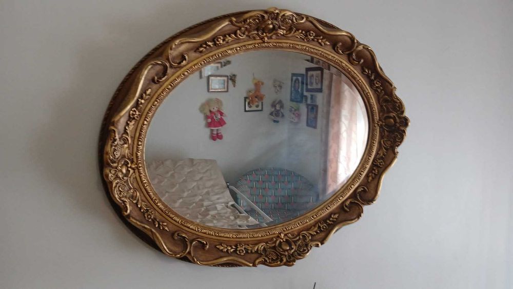 2 espelhos antigos para decoração de parede
