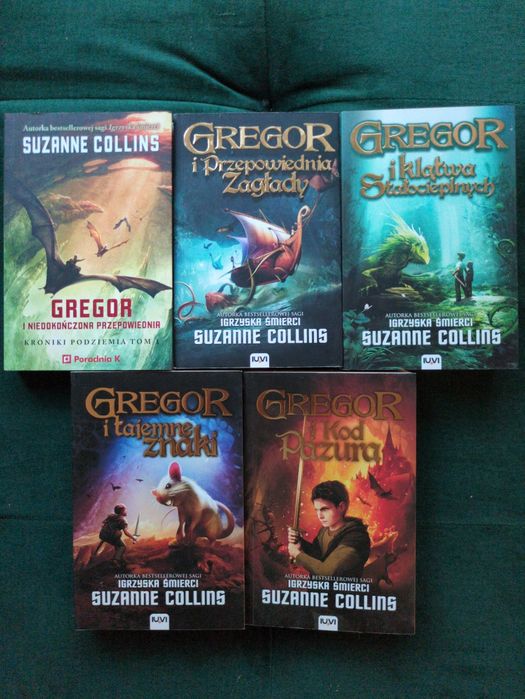 Seria "Gregor i ..." Suzanne Collins autorki sagi "Igrzyska Śmierci"