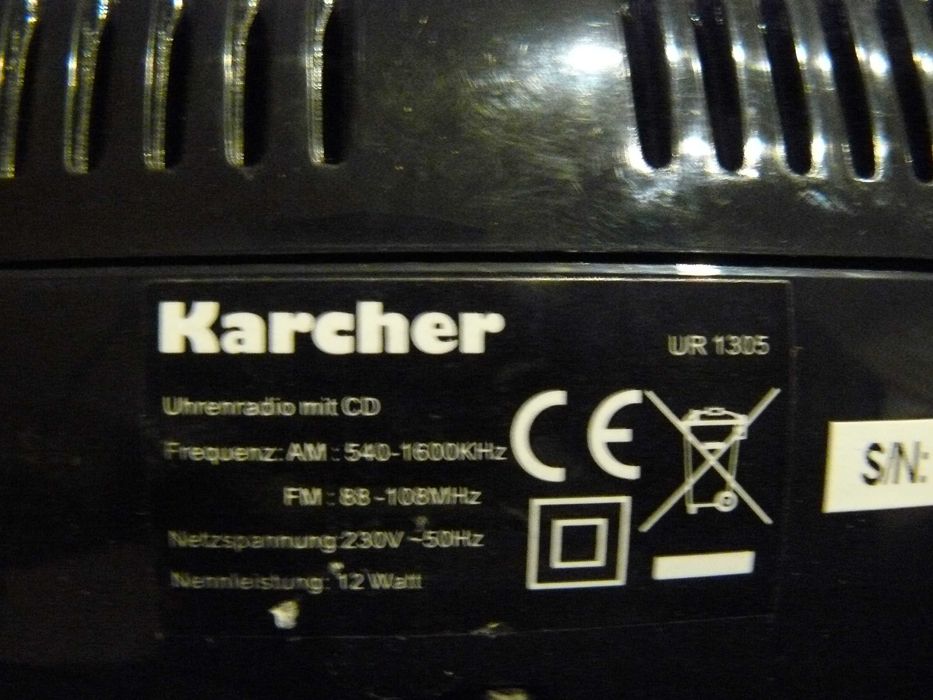 Radiobudzik Karcher z odtwarzaczem CD