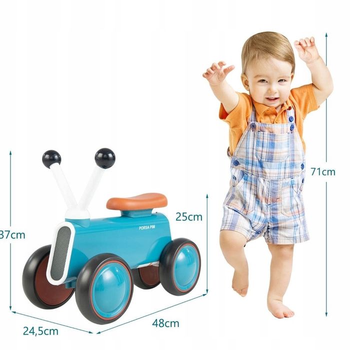 Rowerek Biegowy Dla Dzieci Lekki Jeździk Stabilna Konstrukcja Do 25Kg