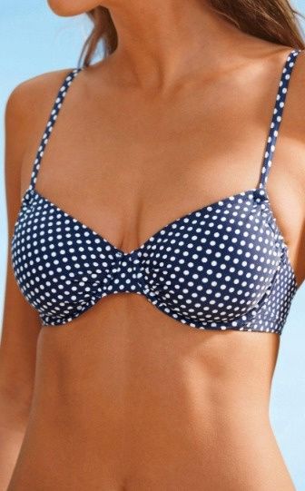 B.P.C bikini granatowe w białe grochy ^36(70D)