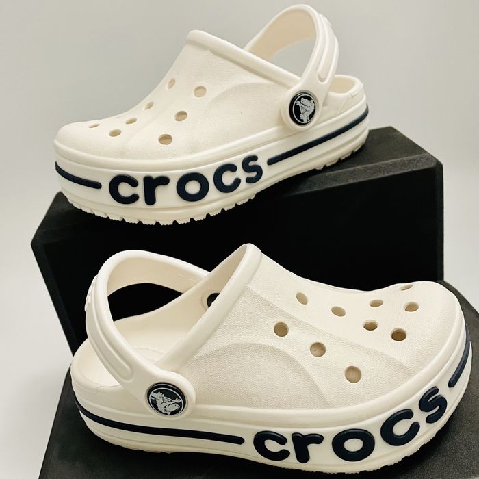 Крокcи дитячі Білі Crocs baya band c8-j3