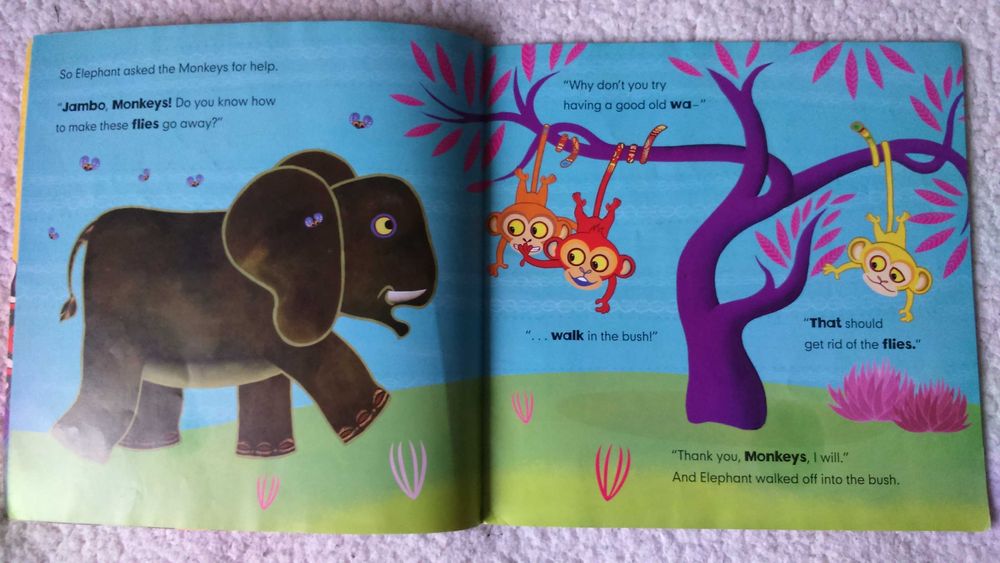 Книга  про слоника "Tinga Tinga Tales Why Elephant has a Trunk"