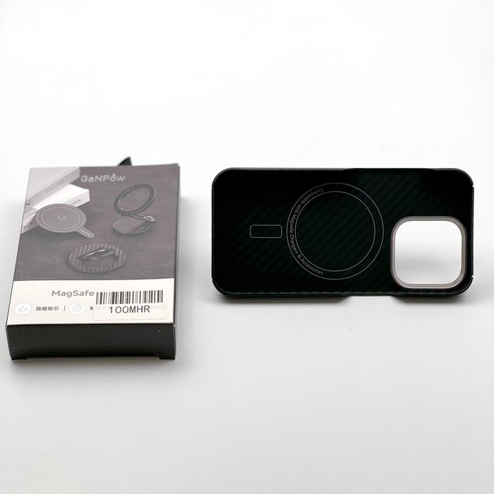 Карбоновое магнитное кольцо-подставка Pop Socket MagSafe iPhone 12-16
