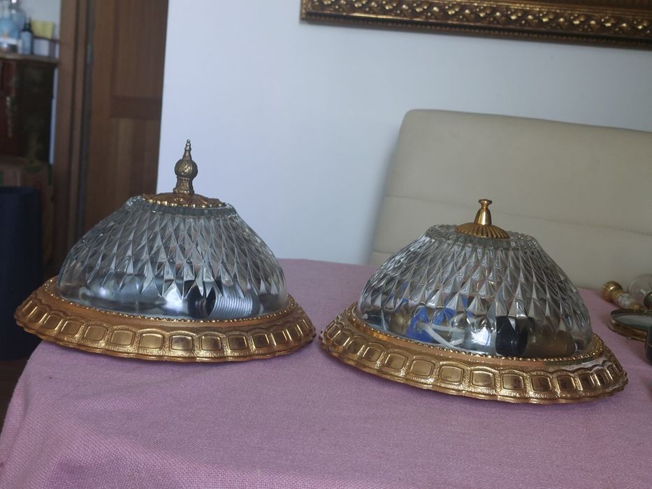 Plafon lampa sufitowa , szkło i metal , do wyboru