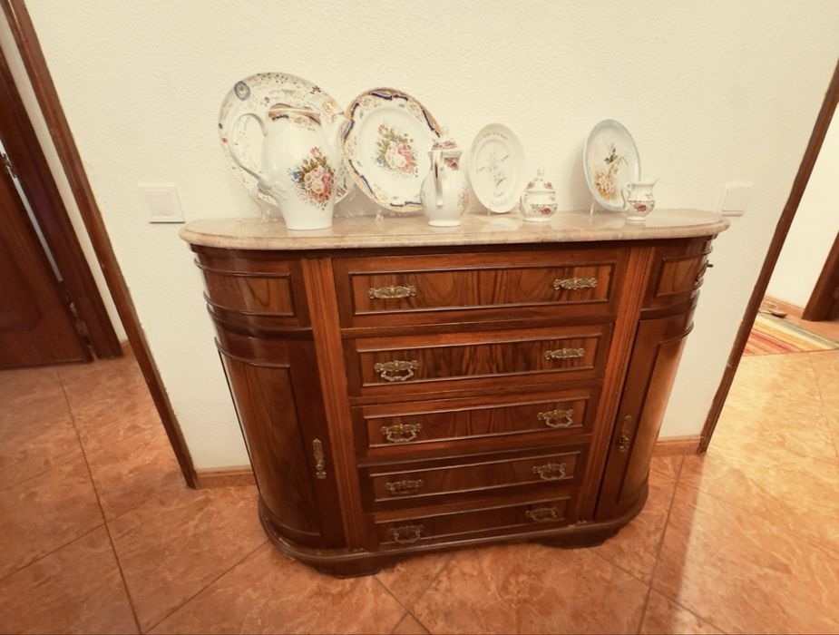 Sala de estar e jantar completa